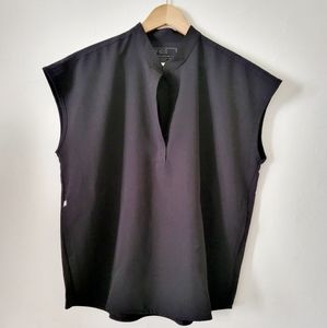 Figs Rafealla Oversized Scrub Top Black Size L